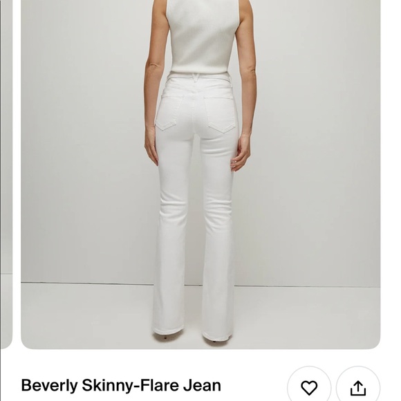 BNWT Veronica Beard Beverly Skinny-Flare Jeans in white! - Picture 2 of 5